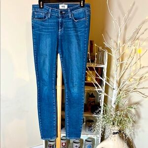 PAIGE 28 Verdugo Ultra Skinny blue denim jeans.
